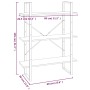 5-stufiges Regal aus braunem Eichensperrholz, 80 x 30 x 175 cm von vidaXL, Bücherregale und Regale - Ref: Foro24-3114018, Pre...