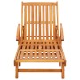 Set de tumbonas con mesita 2 uds madera maciza de acacia de vidaXL, Tumbonas - Ref: Foro24-3057996, Precio: 489,99 €, Descuen...