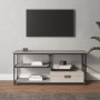 Mueble de TV contrachapada y acero gris Sonoma 103x38x46,5 cm de vidaXL, Muebles TV - Ref: Foro24-831826, Precio: 50,99 €, De...