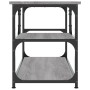 Mueble de TV contrachapada y acero gris Sonoma 103x38x46,5 cm de vidaXL, Muebles TV - Ref: Foro24-831826, Precio: 50,99 €, De...