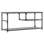 Mueble de TV contrachapada y acero gris Sonoma 103x38x46,5 cm de vidaXL, Muebles TV - Ref: Foro24-831826, Precio: 50,99 €, De...