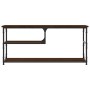 Mueble de TV contrachapada y acero marrón roble 103x38x46,5 cm de vidaXL, Muebles TV - Ref: Foro24-831827, Precio: 50,71 €, D...