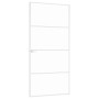 Interior door tempered glass and white aluminum 93x201.5cm by vidaXL, Doors for the home - Ref: Foro24-153668, Price: 197,94 ...