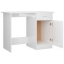 Escritorio de madera contrachapada blanco brillo 100x50x76 cm de vidaXL, Escritorios - Ref: Foro24-801086, Precio: 99,90 €, D...