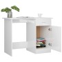 Escritorio de madera contrachapada blanco brillo 100x50x76 cm de vidaXL, Escritorios - Ref: Foro24-801086, Precio: 99,90 €, D...