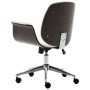 Bentwood and White Faux Leather Office Chair by vidaXL, Office chairs - Ref: Foro24-283126, Price: 141,92 €, Discount: %