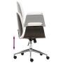 Bentwood and White Faux Leather Office Chair by vidaXL, Office chairs - Ref: Foro24-283126, Price: 141,92 €, Discount: %