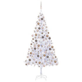 Árbol de Navidad artificial con luces y bolas 910 ramas 210 cm de vidaXL, Arboles de navidad - Ref: Foro24-3077581, Precio: 9...