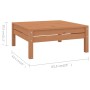 Garden furniture set 5 pieces solid honey brown pine wood by vidaXL, Garden sets - Ref: Foro24-3082635, Price: 245,13 €, Disc...