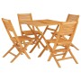 5-teiliges Garten-Essset aus massivem Teakholz von vidaXL, Gartensets - Ref: Foro24-3155040, Preis: 357,83 €, Rabatt: %