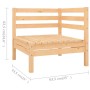 4-piece solid pine wood garden furniture set by vidaXL, Garden sets - Ref: Foro24-3082627, Price: 194,53 €, Discount: %