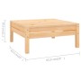 Juego de muebles de jardín 4 piezas madera maciza pino de vidaXL, Conjuntos de jardín - Ref: Foro24-3082627, Precio: 194,53 €...