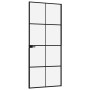 Interior door tempered glass and black aluminum 83x201.5 cm by vidaXL, Doors for the home - Ref: Foro24-153663, Price: 214,97...