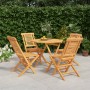 5-piece garden dining set solid teak wood by vidaXL, Garden sets - Ref: Foro24-3155025, Price: 401,12 €, Discount: %