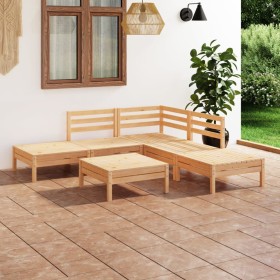 Gartenmöbel-Set 6-teilig aus massivem Kiefernholz von vidaXL, Gartensets - Ref: Foro24-3082642, Preis: 272,99 €, Rabatt: %