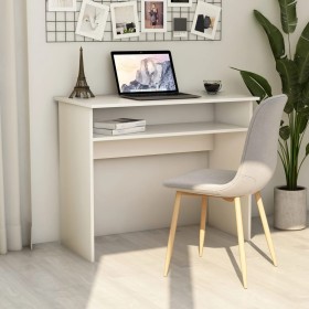 White plywood desk 90x50x74 cm by vidaXL, Desks - Ref: Foro24-801170, Price: 62,99 €, Discount: %