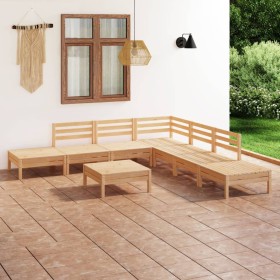 8-piece solid pine wood garden furniture set by vidaXL, Garden sets - Ref: Foro24-3082652, Price: 360,99 €, Discount: %