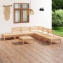 8-piece solid pine wood garden furniture set by vidaXL, Garden sets - Ref: Foro24-3082652, Price: 360,99 €, Discount: %