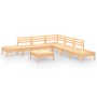 8-piece solid pine wood garden furniture set by vidaXL, Garden sets - Ref: Foro24-3082652, Price: 360,99 €, Discount: %