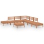 Garden furniture set 8 pieces solid pine wood honey brown by vidaXL, Garden sets - Ref: Foro24-3082655, Price: 394,73 €, Disc...