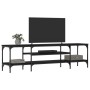 Black iron and plywood TV cabinet 161x35x45 cm by vidaXL, TV Furniture - Ref: Foro24-831808, Price: 68,59 €, Discount: %