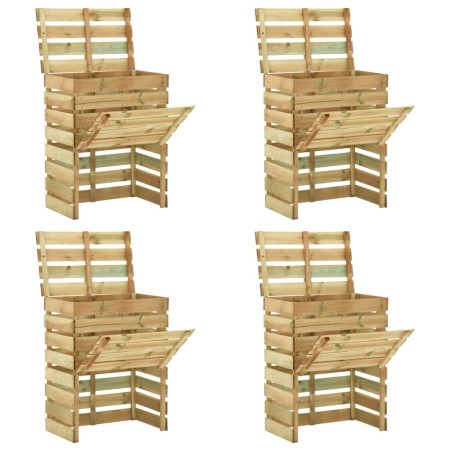 Composters made of 4 pine wood sheets, measuring 80x50x100 cm each. by vidaXL, Composters - Ref: Foro24-3078138, Price: 309,8...