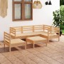 Juego de muebles de jardín 6 piezas madera maciza de pino de vidaXL, Conjuntos de jardín - Ref: Foro24-3082722, Precio: 281,8...