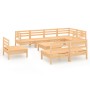 Garden furniture set 9 pieces solid pine wood by vidaXL, Garden sets - Ref: Foro24-3082899, Price: 409,48 €, Discount: %