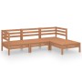 Garden furniture set 4 pieces solid honey brown pine wood by vidaXL, Garden sets - Ref: Foro24-3082670, Price: 222,76 €, Disc...