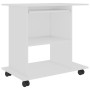 Weißer Computertisch aus Sperrholz, 80 x 50 x 75 cm von vidaXL, Schreibtische - Ref: Foro24-802894, Preis: 77,19 €, Rabatt: %