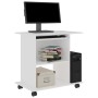 White plywood computer table 80x50x75 cm by vidaXL, Desks - Ref: Foro24-802894, Price: 80,24 €, Discount: %