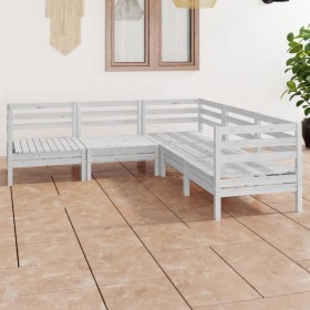 Garden furniture set 5 pieces solid white pine wood by vidaXL, Garden sets - Ref: Foro24-3082995, Price: 242,04 €, Discount: %