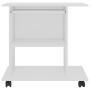 White plywood computer table 80x50x75 cm by vidaXL, Desks - Ref: Foro24-802894, Price: 80,24 €, Discount: %