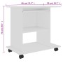 White plywood computer table 80x50x75 cm by vidaXL, Desks - Ref: Foro24-802894, Price: 80,24 €, Discount: %