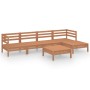 Garden furniture set 6 pieces solid honey brown pine wood by vidaXL, Garden sets - Ref: Foro24-3082685, Price: 310,99 €, Disc...