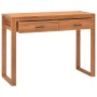 Desk with 2 teak wood drawers 100x40x75 cm by vidaXL, Desks - Ref: Foro24-325270, Price: 191,00 €, Discount: %