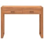 Desk with 2 teak wood drawers 100x40x75 cm by vidaXL, Desks - Ref: Foro24-325270, Price: 191,00 €, Discount: %