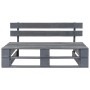 Gray impregnated pine wood pallet garden ottoman by vidaXL, Modular outdoor sofas - Ref: Foro24-3066483, Price: 109,99 €, Dis...