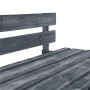 Gray impregnated pine wood pallet garden ottoman by vidaXL, Modular outdoor sofas - Ref: Foro24-3066483, Price: 109,99 €, Dis...