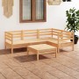 5-piece solid pine wood garden furniture set by vidaXL, Garden sets - Ref: Foro24-3082692, Price: 229,63 €, Discount: %