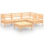 5-piece solid pine wood garden furniture set by vidaXL, Garden sets - Ref: Foro24-3082692, Price: 229,63 €, Discount: %