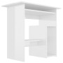 Glossy white plywood desk 80x45x74 cm by vidaXL, Desks - Ref: Foro24-801370, Price: 79,79 €, Discount: %