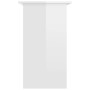 Glossy white plywood desk 80x45x74 cm by vidaXL, Desks - Ref: Foro24-801370, Price: 79,79 €, Discount: %