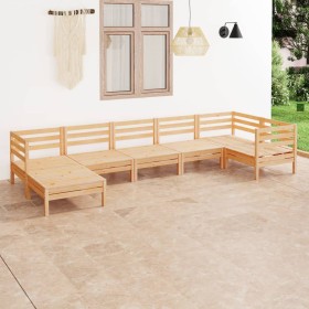 Juego de muebles de jardín 7 piezas madera maciza de pino de vidaXL, Conjuntos de jardín - Ref: Foro24-3082964, Precio: 310,9...