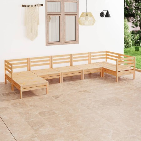 Garden furniture set 7 pieces solid pine wood by vidaXL, Garden sets - Ref: Foro24-3082964, Price: 320,82 €, Discount: %