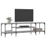 TV stand made of gray Sonoma plywood and iron, measuring 161x35x45cm. by vidaXL, TV Furniture - Ref: Foro24-831811, Price: 68...