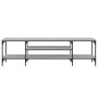 TV stand made of gray Sonoma plywood and iron, measuring 161x35x45cm. by vidaXL, TV Furniture - Ref: Foro24-831811, Price: 68...