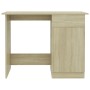 Sonoma oak plywood desk 100x50x76 cm by vidaXL, Desks - Ref: Foro24-801083, Price: 84,22 €, Discount: %