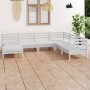 7-piece solid white pine wood garden furniture set by vidaXL, Garden sets - Ref: Foro24-3082975, Price: 319,77 €, Discount: %