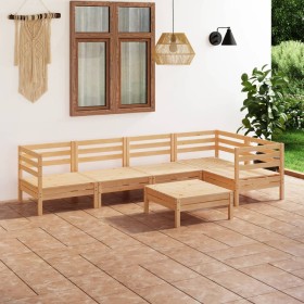 Gartenmöbel-Set 6-teilig aus massivem Kiefernholz von vidaXL, Gartensets - Ref: Foro24-3082702, Preis: 292,31 €, Rabatt: %